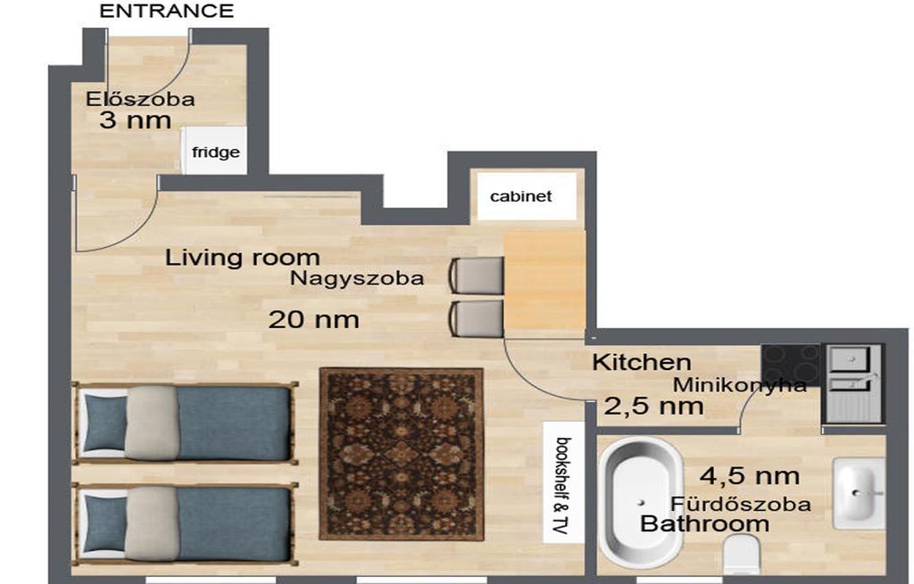 Home Away Apartment Budapeste Quarto foto